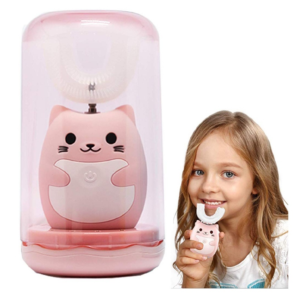 U-Shaped Kids Automatic Toothbrush Soft Bristles